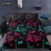 2/3PCS Soft Paris Eiffel Tower Duvet Cover Set Love Heart 3D Print King Queen Bedding Set Microfiber Quilt Cover Home Textile