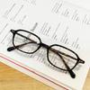 Retro leopard print small square glasses unisex TR glasses anti-blue light myopia fashion style advanced sense of literature and art