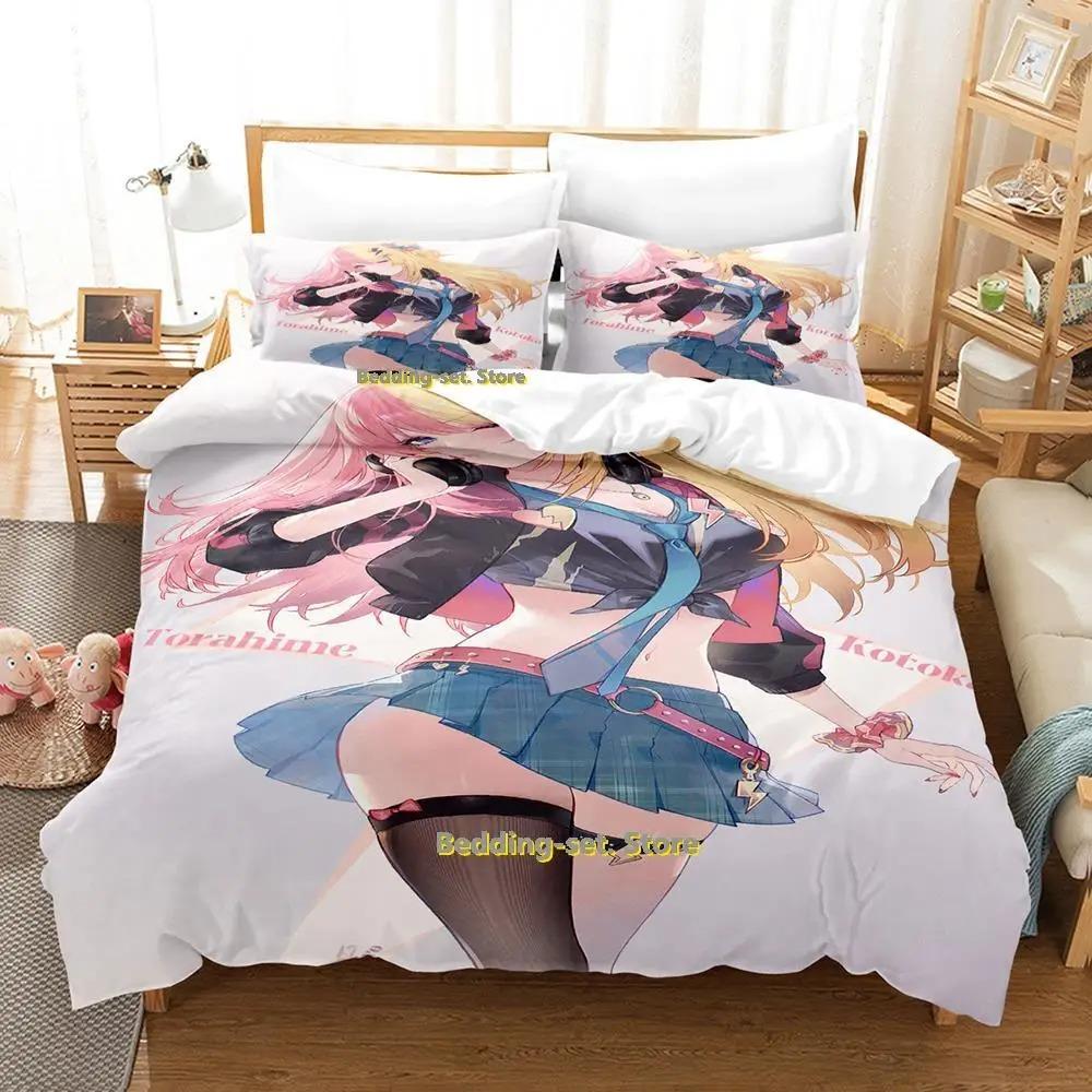 Kotoko Torahime Bedding Set Single Twin Full Queen King Size Bed Set Adult Kid Bedroom Duvetcover Sets Anime parure de lit Bed