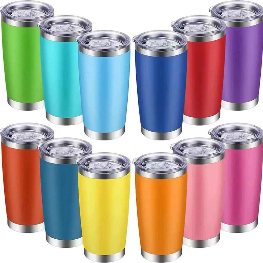 Stainless Steel Insulated Tumbler Double Wall Powder Coated Cup for Cold Brew Tea Iced Coffee