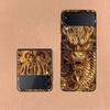 Golden Holy Dragon Coque For Samsung Z Flip7 6 Galaxy Case Shockproof Z Flip5 Z Flip3 4 5G Hard Cover Phone TPU PC Hard Funda