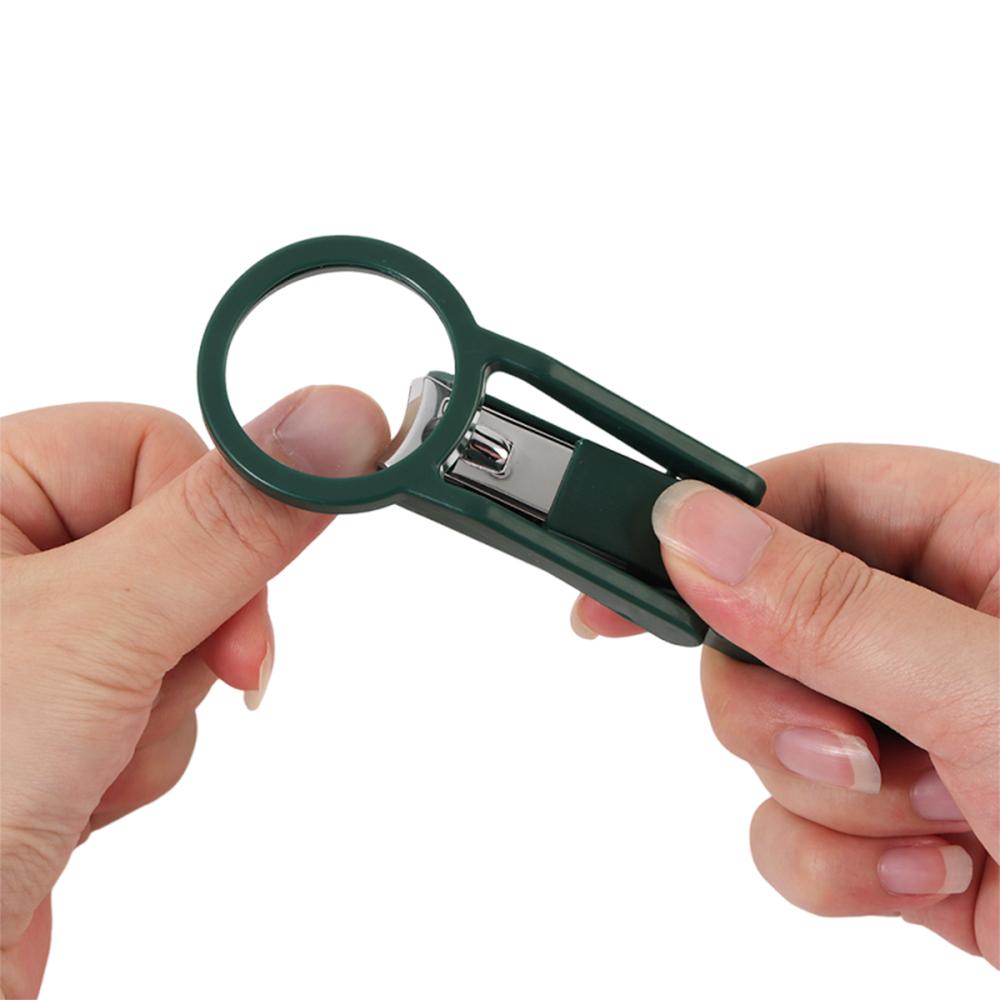 Spritzschutz Nagelpflege-Werkzeug mit Lupe Fingernagelschere Zehennagelschere Familiengebrauch