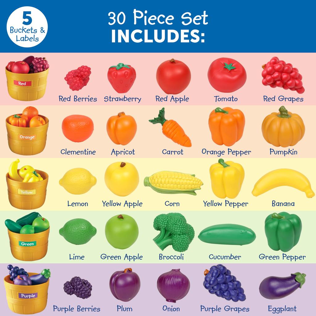 Learning Resources Market Color Sorting Set LER 3060 Farmer's