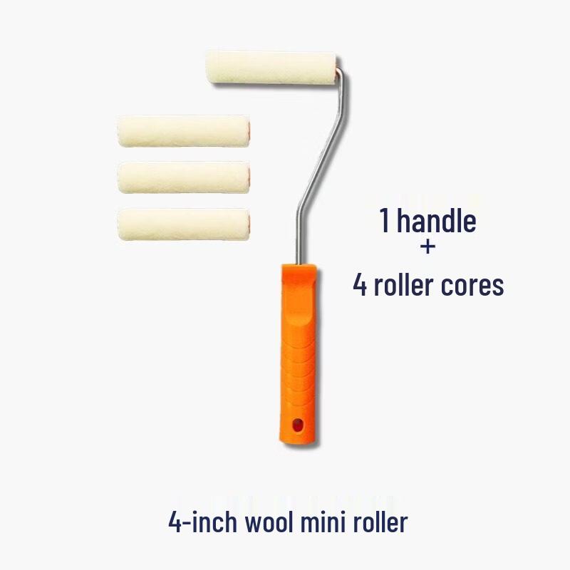 4-inch Wool Paint Roller Kit