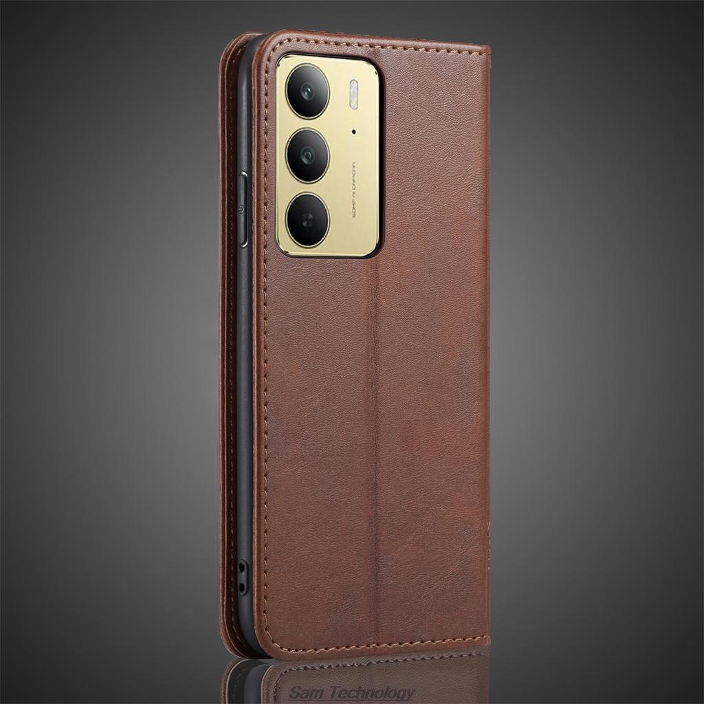 Magnetic attraction Leather Case for OPPO Realme C75 4G / Realme 14X 5G Global Holster Flip Cover Case Wallet Bags Fundas Coque