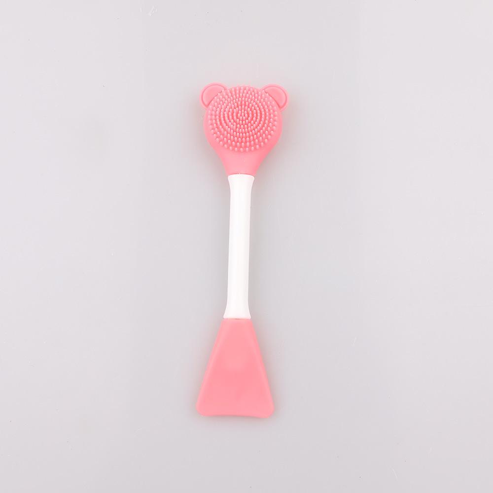 Dual-Headed Silicone Facial Cleansing Brush - Soft, Skin-Friendly Beauty Tool