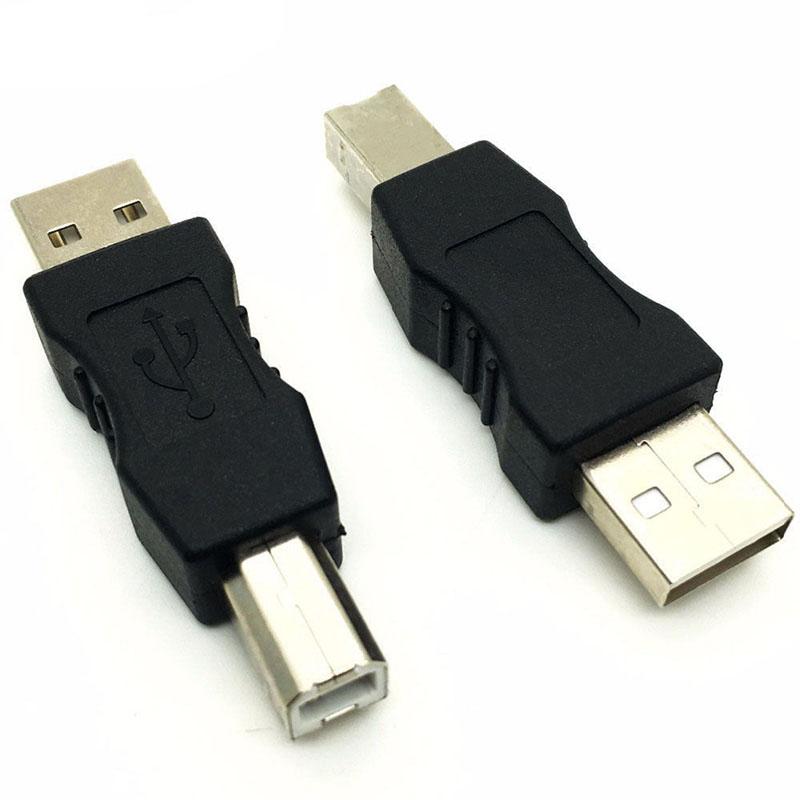 USB 2.0 Typ A Buchse auf Typ B Stecker Drucker Scanner Adapter Konverter Anschluss
