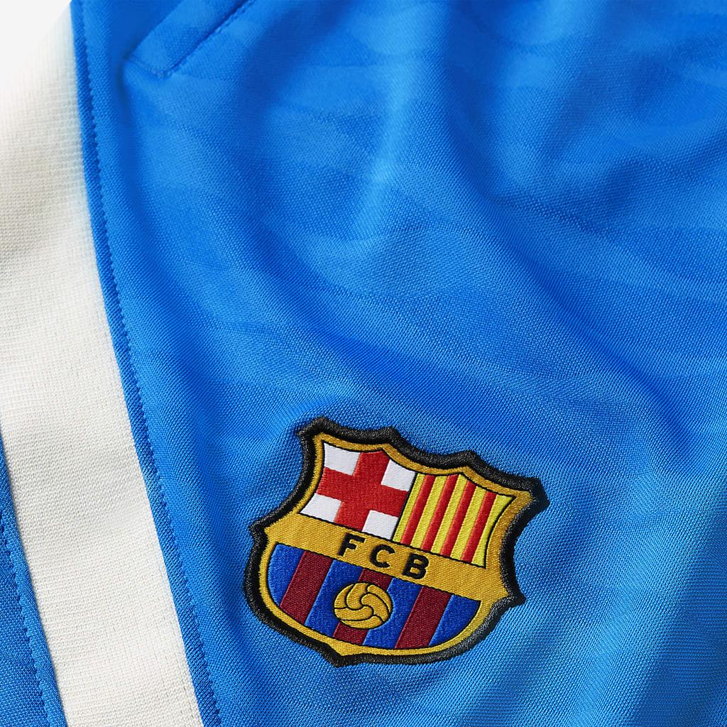 Nike Barcelona Club Training Series Printed Logo Elastic Straight Football Shorts Men Shorts Blue CW1849-427