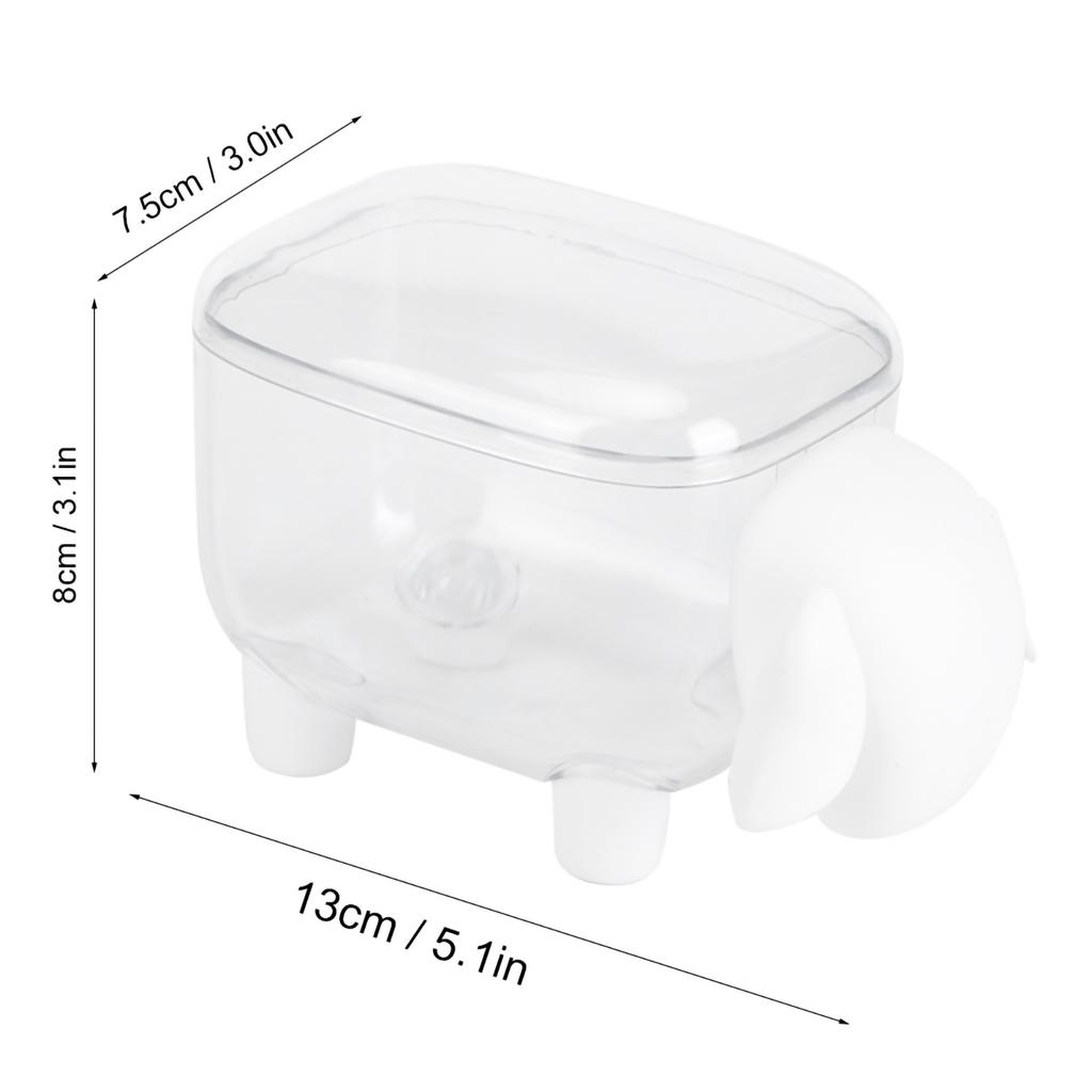 Cute Cartoon Stationery Cotton Swab Makeup Cotton Storage Box Holder (White Sheep)