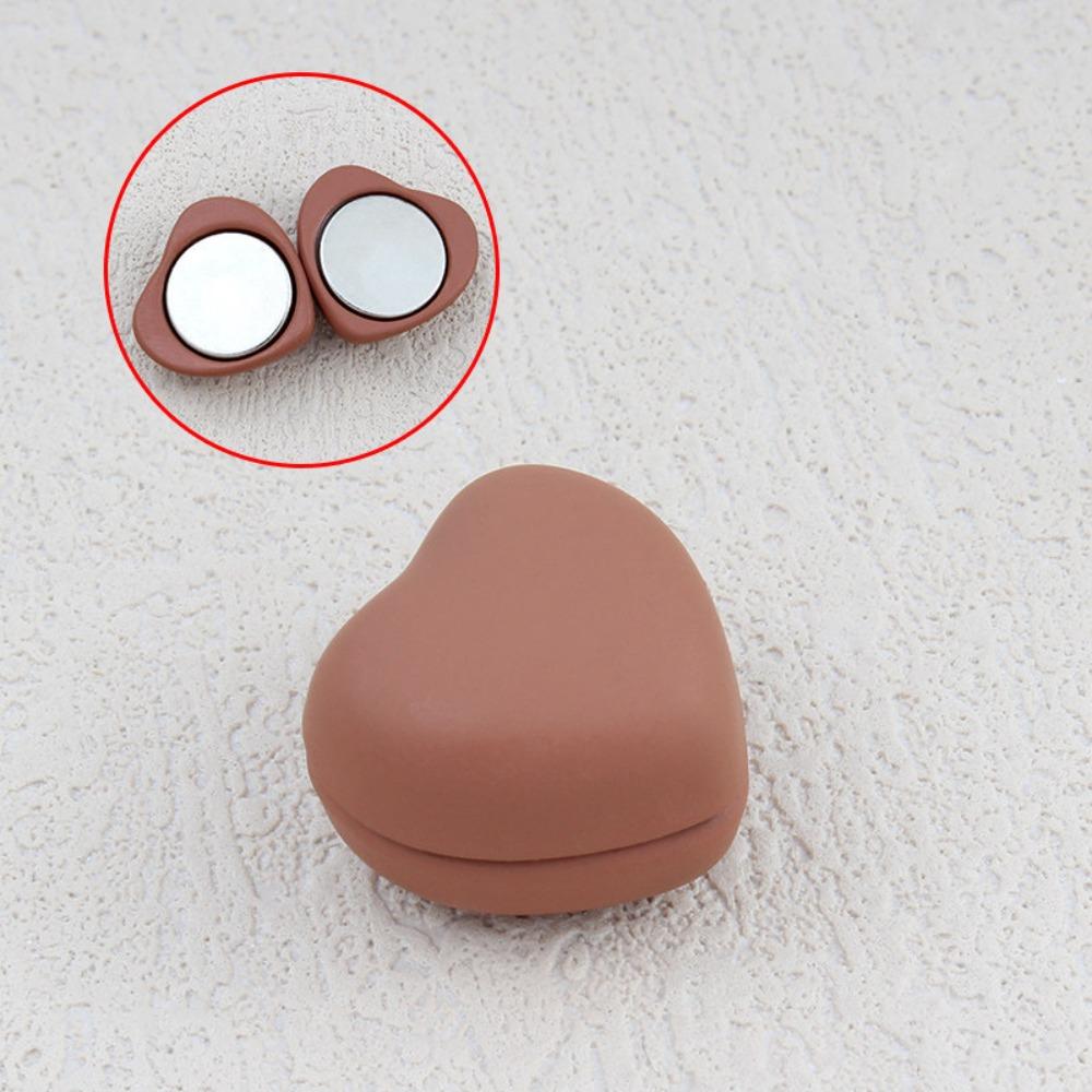 Neuer herzförmiger magnetischer Hemdverschluss Ohne Spuren Unsichtbarer Hemdkragenverschluss Mini-Kleidungsverschlussclip Tägliche Outfits