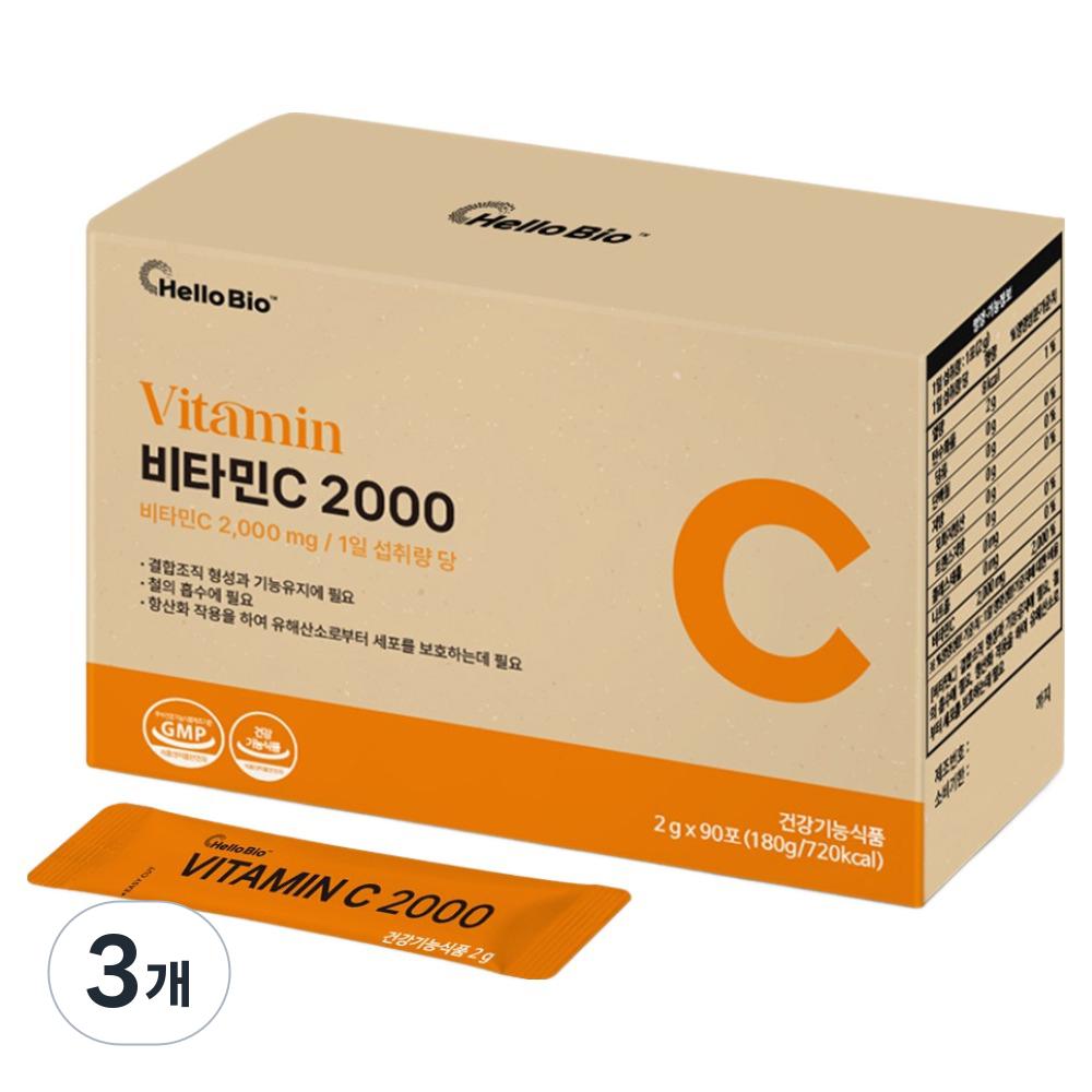 HelloBio Vitamin C 2000 90p 180g 3 pcs