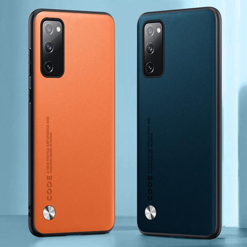 Luxusní PU kožené pouzdro pro Samsung Galaxy S20 FE S20 Plus Matný kryt silikonové ochranné pouzdro na telefon Samsung S20 Ultra Coque