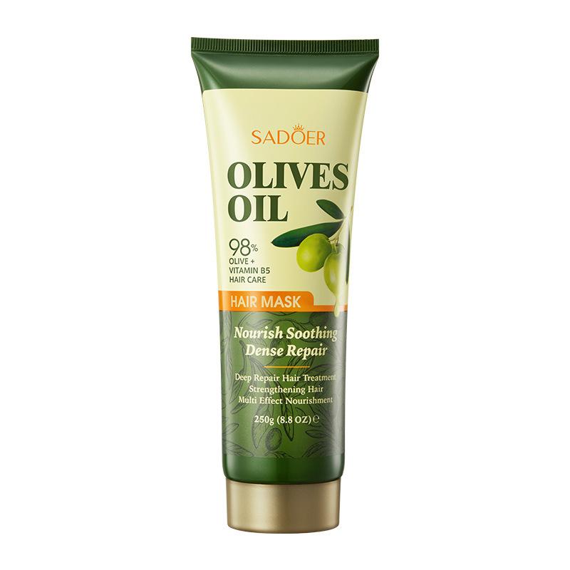 Olive Oil Hair Mask SADOER Repair Softening Nourishing Hair Conditioner 250G