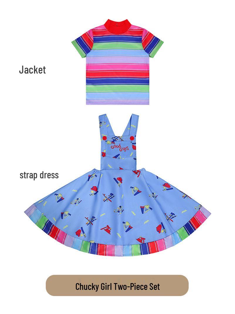 

Костюм для виступу на Хелловін Чакі для дітей - Косплей «Дитяча гра» Large