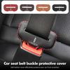 Leather Car Seat Belt Buckle Clip Anti-Scratch Protector Cover For Lincoln Navigator MKZ MKX MKC MKT Continental Nautilus G2