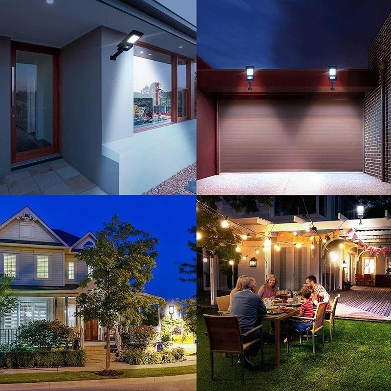 Solar Street Light Super Bright Outdoor 156LED Wall Lamp Waterproof Motion Sensor Garage Garden Fence