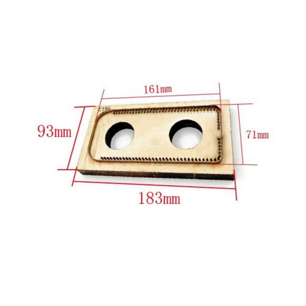 SinglePencil Pouch Cutting Die Leather with Acrylic Template Craft Tool for