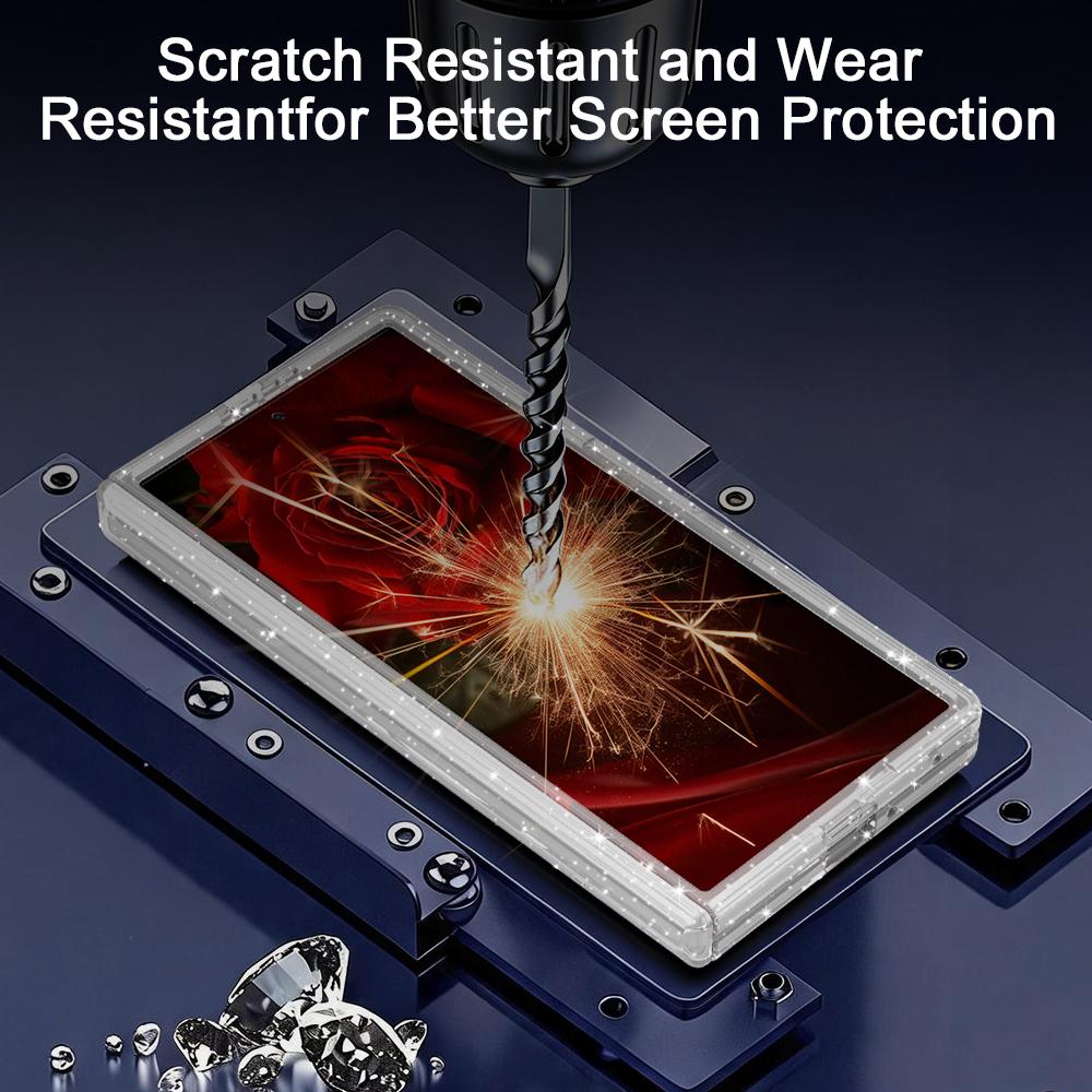 Transparent Glitter Magnetic Phone Case for Samsung Galaxy Z Fold8 Ultra Shockproof for Magsafe Axis Protection Slim Fit Cover