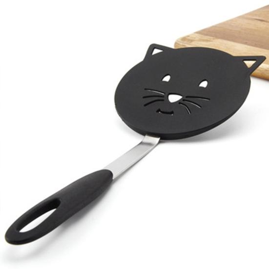 Cats Frying Spatula Heat Resistant Non-stick Stainless Steel Nylon Anti-slip Multifunctional