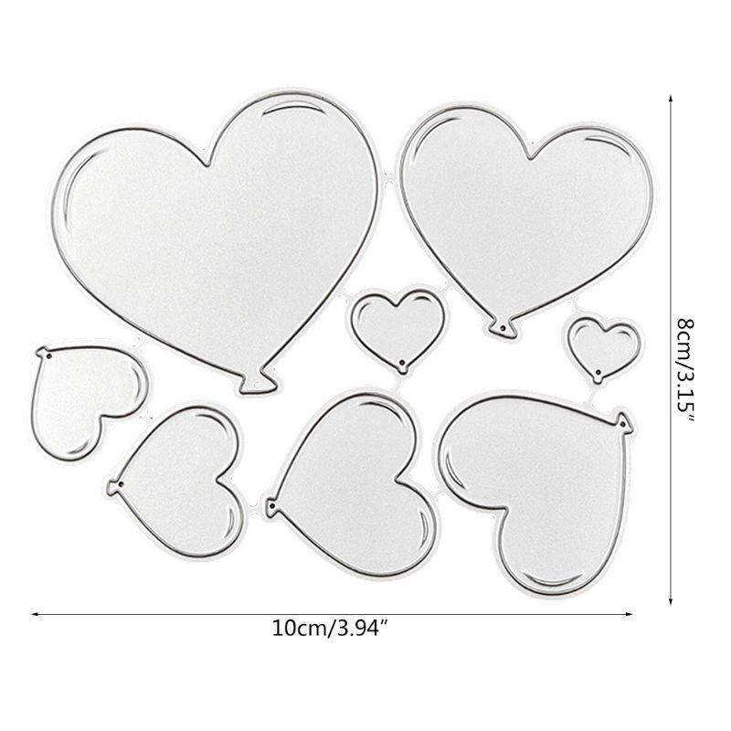 Carbon Steel Cartoon Hearts Cutting Die Embossing Stencil Template Mold DIY Pape