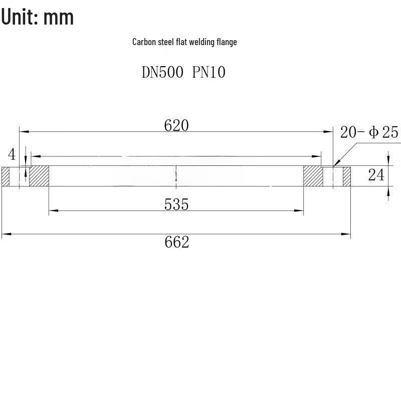 Carbon Steel Flat Weld Flange