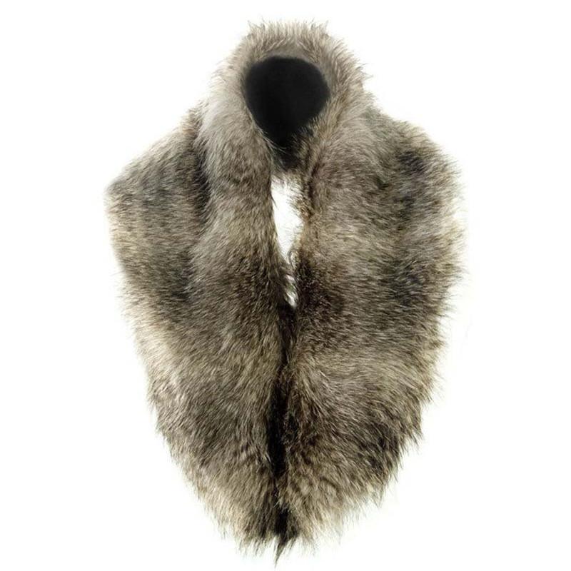 Halloween pelliccia pelliccia sintetica pelliccia di volpe imitazione cappotto di pelliccia cappotto con colletto di pelliccia accessori per costumi accessori per personaggi