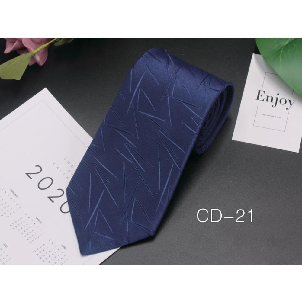 Men's Business Tie 8cm Professional Dress Interview Striped Tie Stylish Business-style Ties Navy Black Multi-colorTraditional Hand-knotted Design