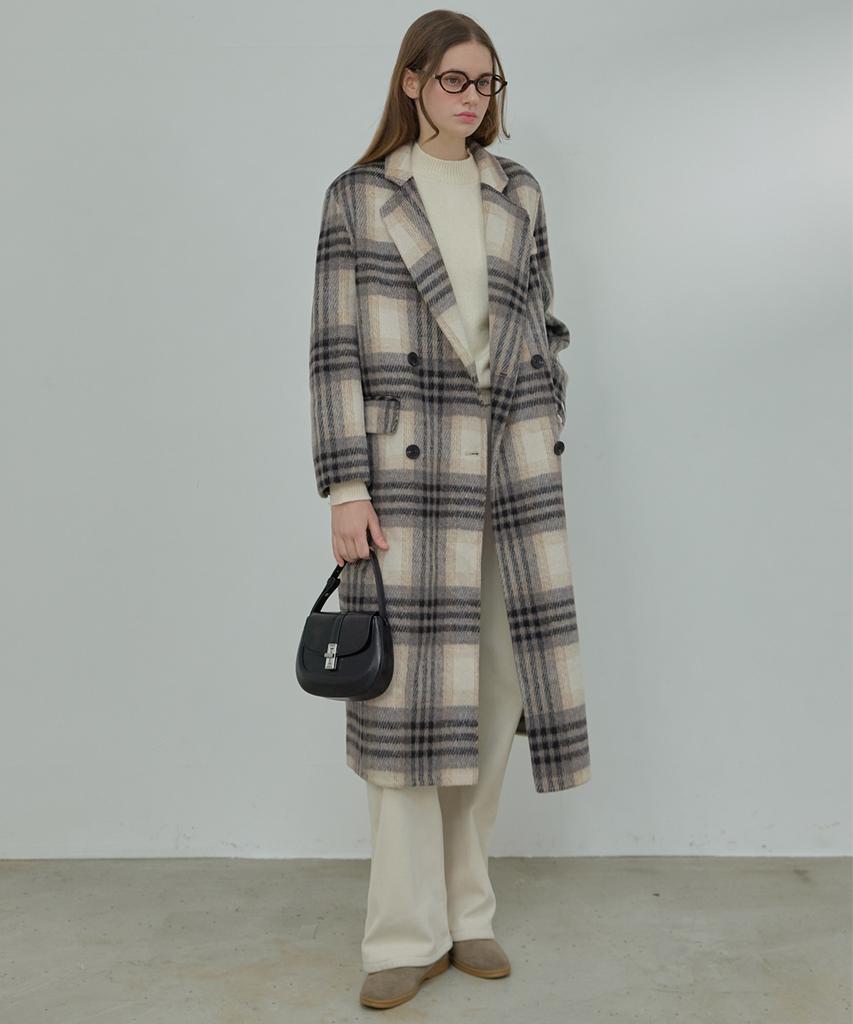 SLOWLOLLI An Check Handmade Coat - Check