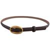 Solid Leather Color Waist Belt With Simple Design For Everyday Office And