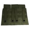 Broptical Military 3-Row Magazine Pouch, MOLLE Compatible, M4, M16, AK, OD Olive Drab