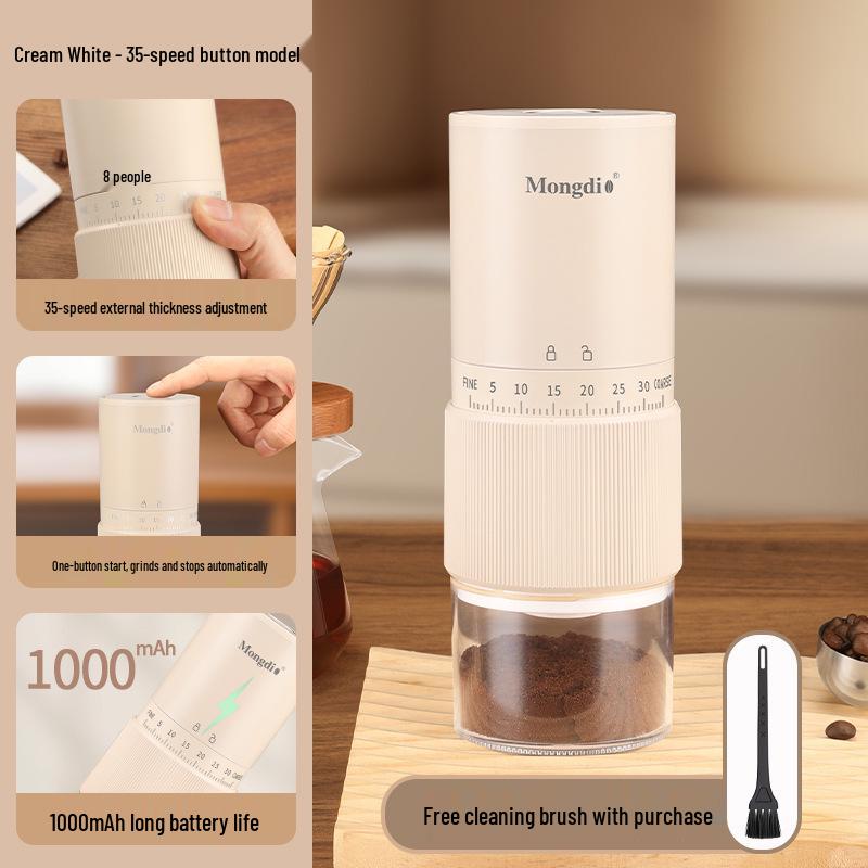 Manual Household Italian Coffee Bean Grinder молочный белый