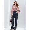 Betu Women's 2025 Winter Stylish Plaid Long Sleeve Shirt