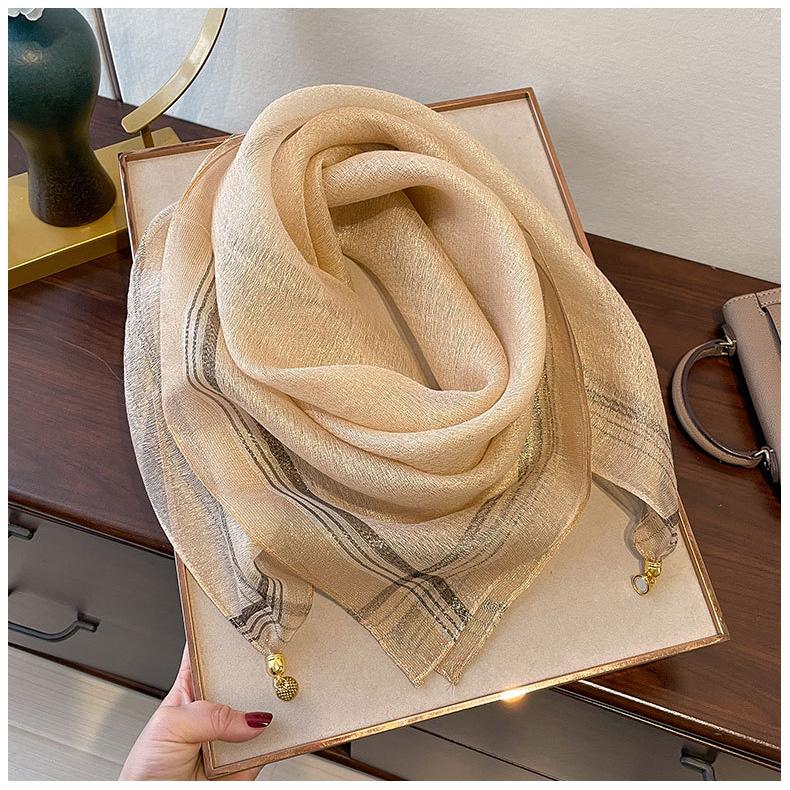90*90cm Women's Scarf Magnetic Clasps Spring Stylish and Versatile Neck Scarf Warm and Cozy