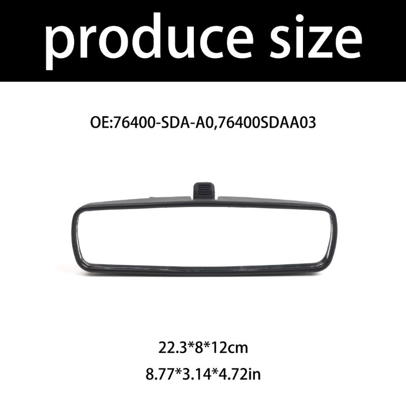 Plastic Manual Dimming Interior Mirror 76400-SDA-A0 Anti Glares Upgrades Manual Dimming Rearview Mirror for