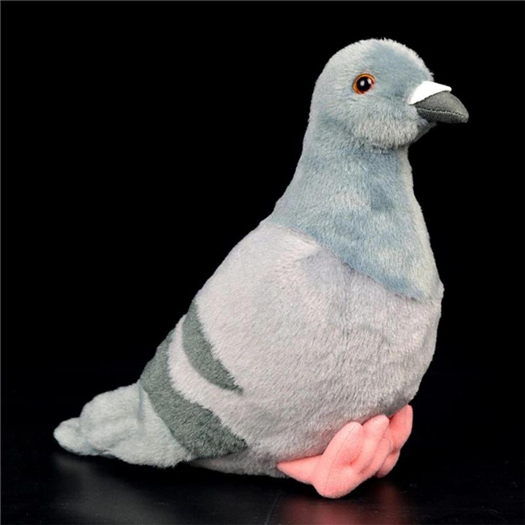 Pigeon Plush Toys High Fidelity Anime Cute Plushie Peace Bird Animals Simulation Desktop Ornaments For Home Decoration