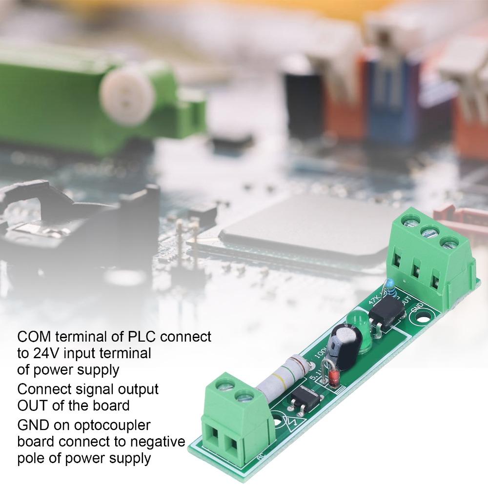 3 stk AC 220V Opto-isolatorkort 1-kanals Optokobler Isolasjonsmodul Industriell Kontroll