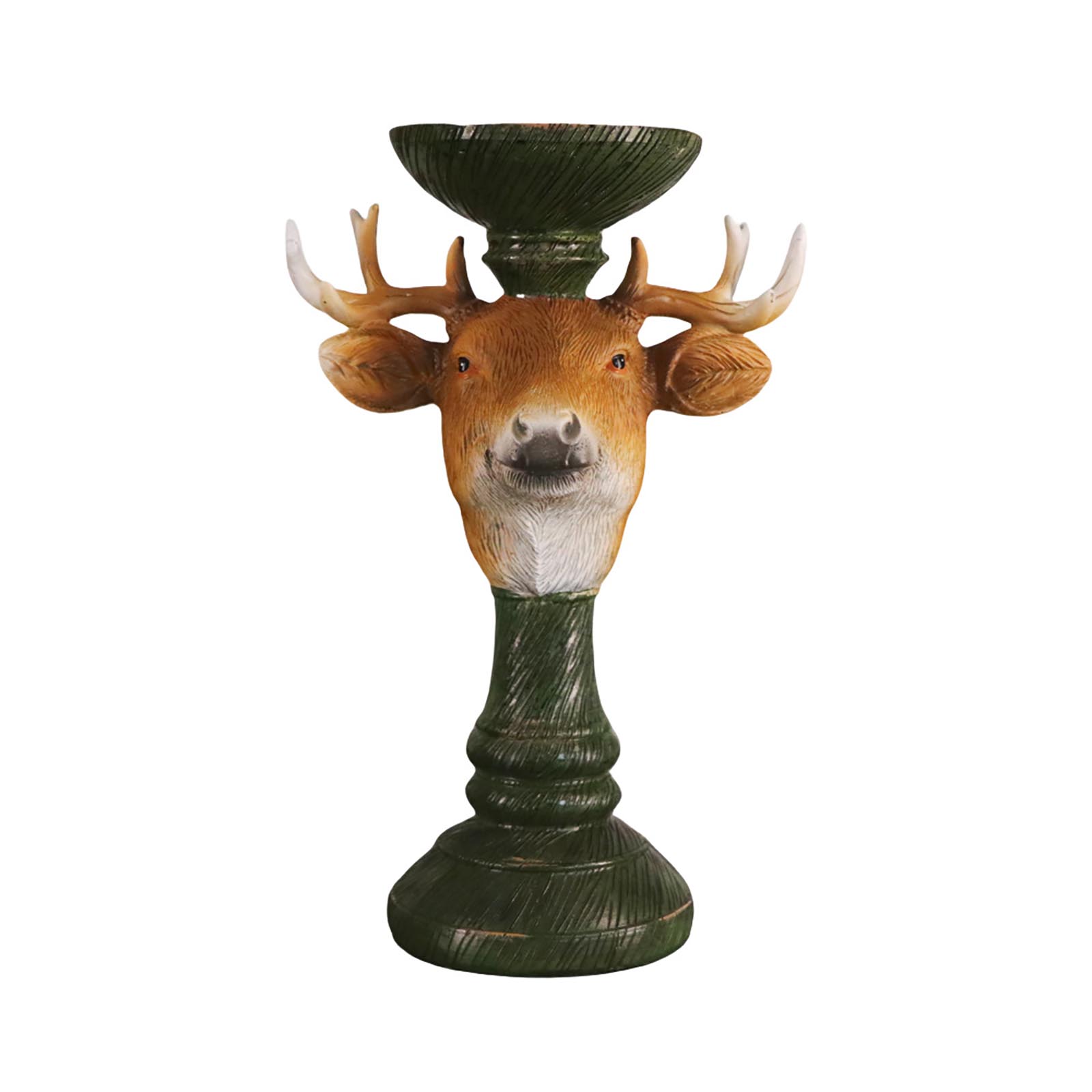 

Рождественское украшение смола рождественский олень подсвечник украшения дом рабочий стол подсвечник One Size