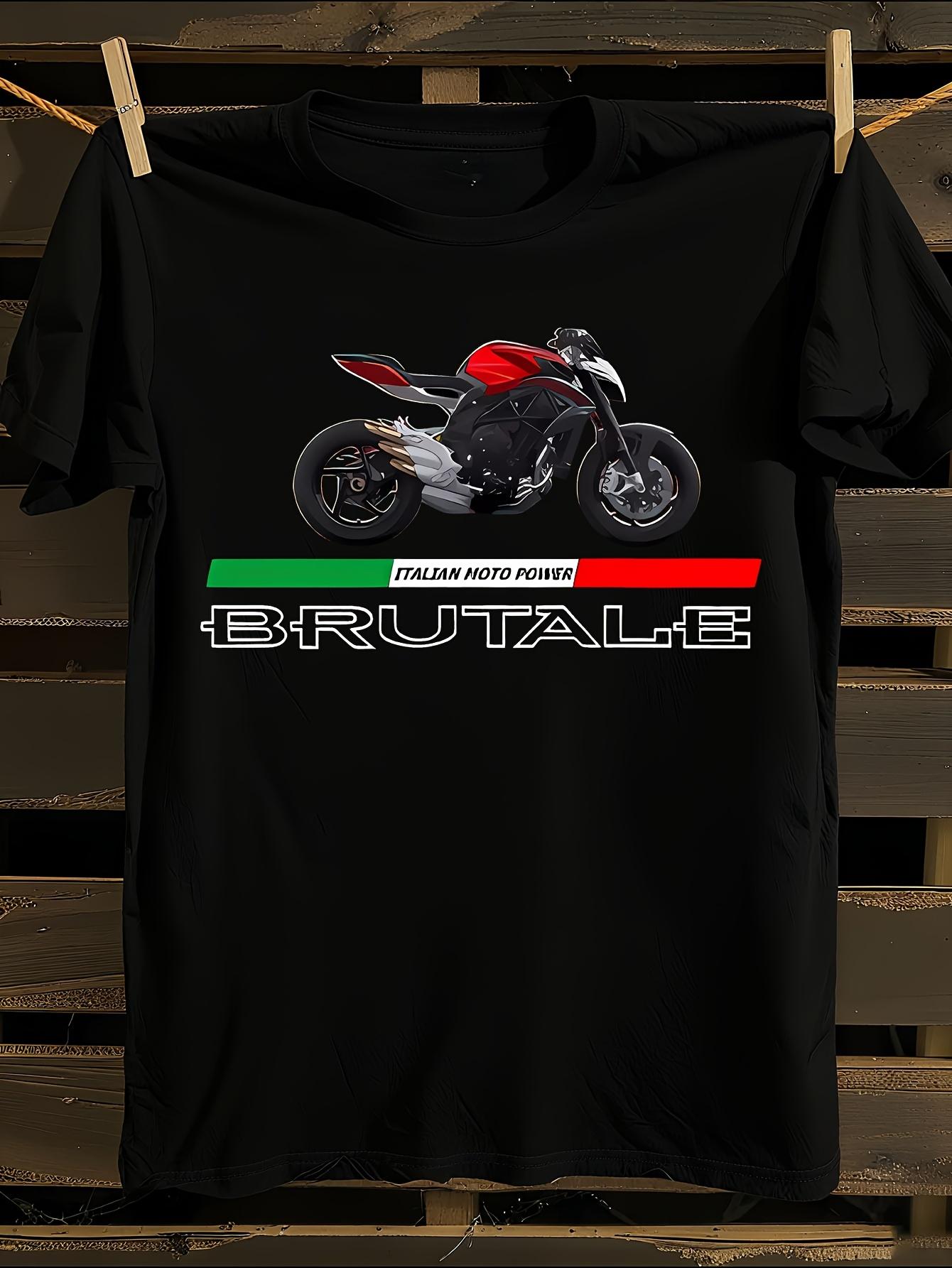 Brutal MV Agusta Italian Motorcycle Graphic Tshirt S