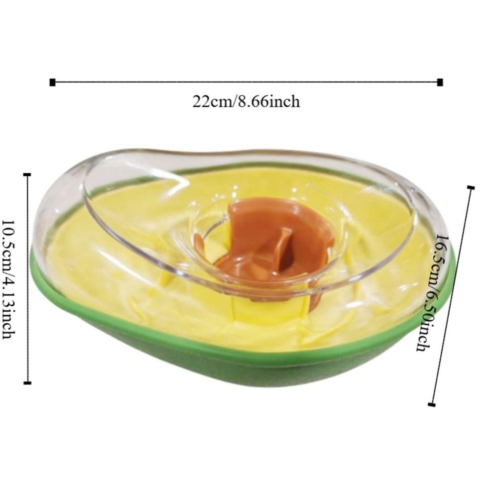 Wear-resistant Avocado Dog Slow Feeder Spill Proof Dog Training Toy Relieve Boredom