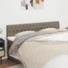 VidaXL 2x Headboards Bedroom Furniture Bed Accessories Single Bed Headboards Interior Bed Frame Taupe 346372