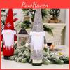 Stylish Christmas Wine Bottle Covers In Contemporary Korean And Rustic American Designs In Red And Gray