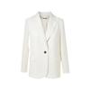 LANCY Peak Lapel Single-Button Suit Jacket