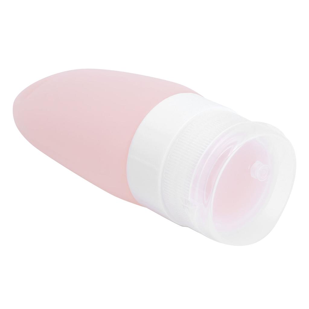 Silikonflasche Tragbar Leer Shampoo Lotion Flaschenbehälter für Outdoor-Reisen und ZuhauseRosa