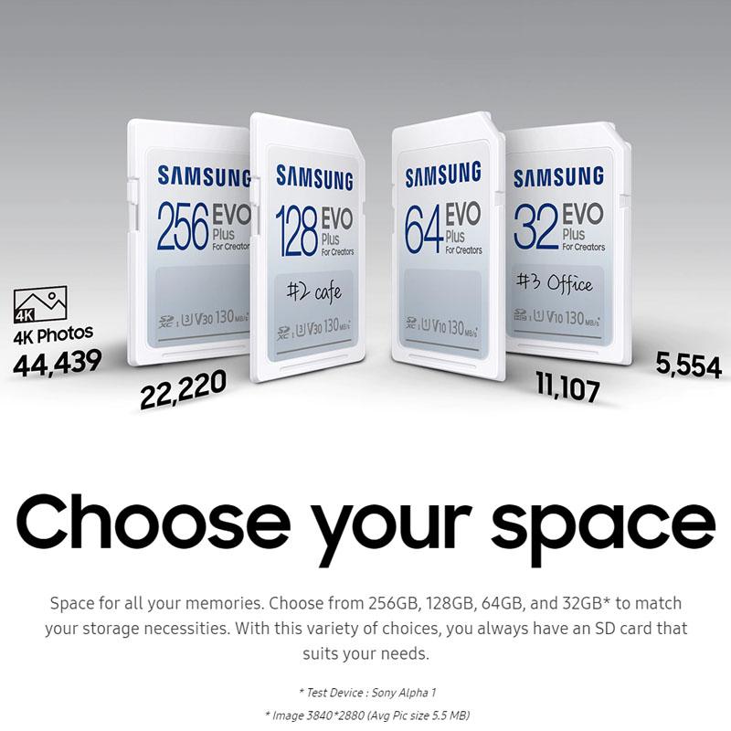 Samsung EVO Plus Full-Size SDHC Card