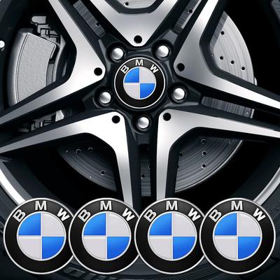56/65mm Car Emblem Wheel Hub Center Cap Stickers For E36 E46 E60 E90 E91 E92 E93 Tire Center Cover Badge Decal Accessories
