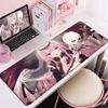 Office Large Rubber Gaming Mouse Pad Anime Non-slip Rubber Base Laptop Keyboard Mat Hololive Kawaii Mori Calliope Desktop Carpet