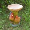 Kolibri-Futterspender & Vogelbad aus Kunstharz, Gartendekoration für den Außenbereich