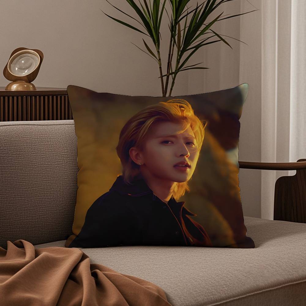 

Hot Singer Cai XuKun K-kun Pillow Case Good Print Pillowcase Living Room Sofa Cushion Cover Bedroom Room Decor 16x16Inch