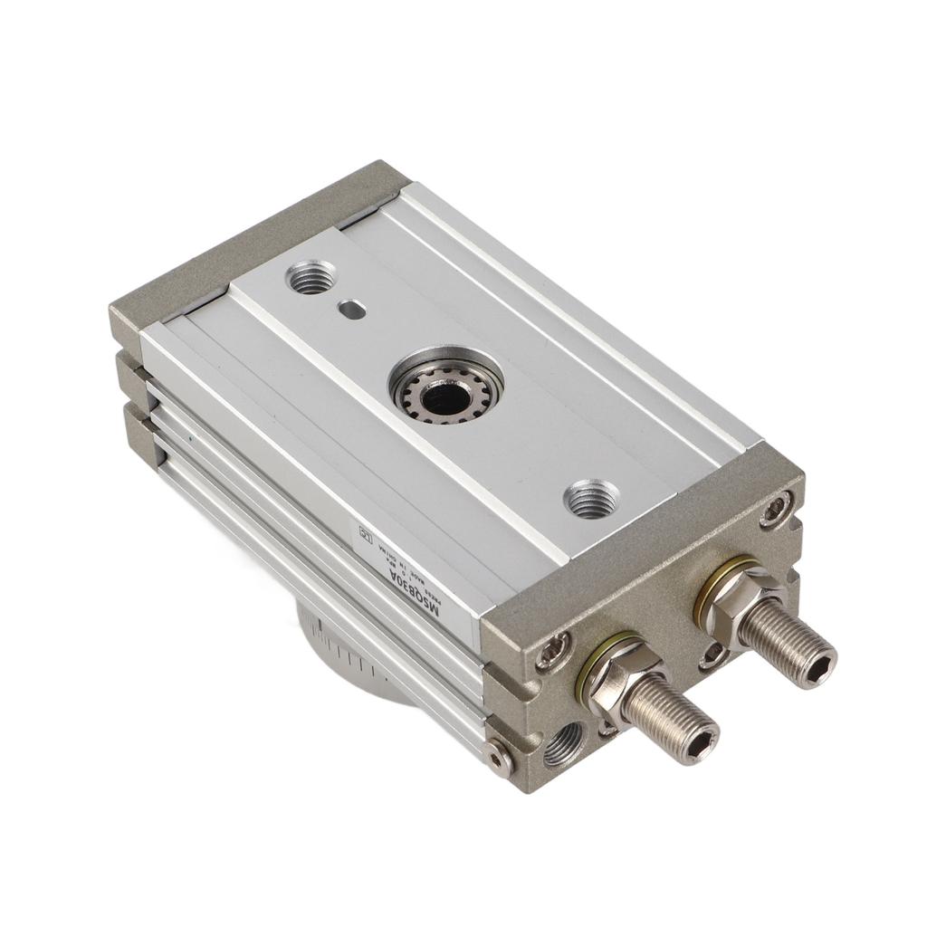 Rotating Pneumatic Cylinder, Light Alloy Steel Double Rack Rod with Roller Bearing Design, 30mm Cylinder for High Temperature Environment, Magneti