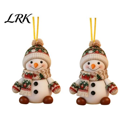 Christmas Tree Decorations Snowman Hanging Ornament, 2D Acrylic Lightweight Pendant, Fade Seasonal Home Resistant Piece for Holiday Party Festive